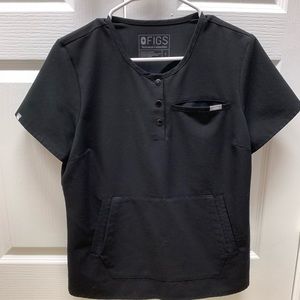 Limited edition black FIGS scrub top size small